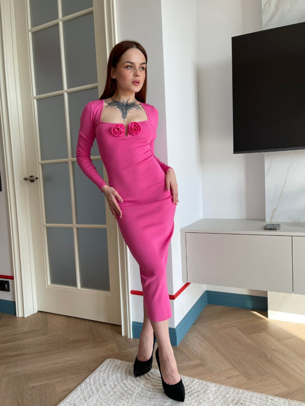 Pink Rose Dress